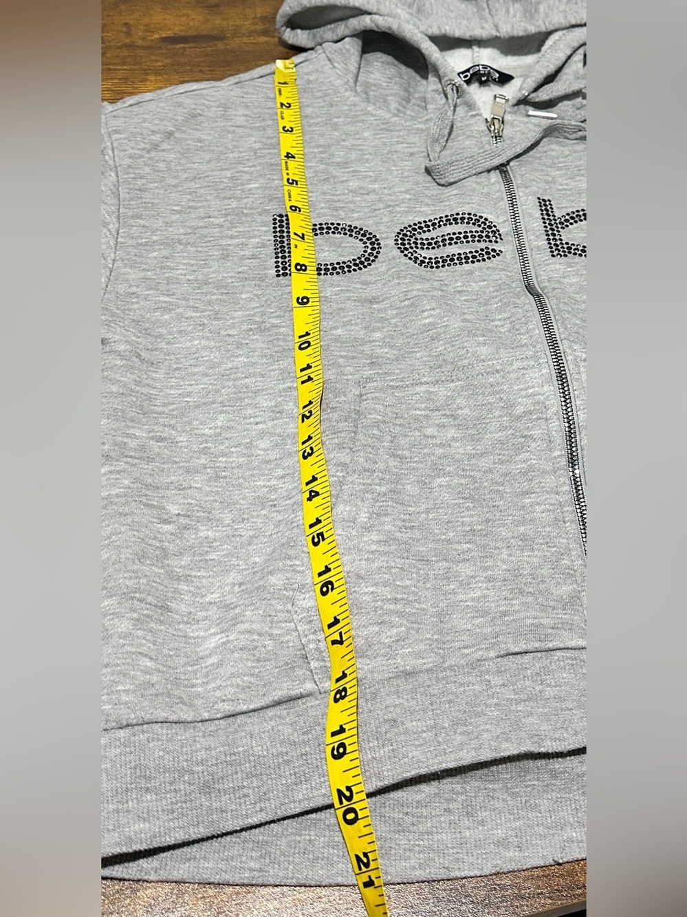 BEBE Sport Rhinestone Zip-Up Hoodie - Picture 6 of 6